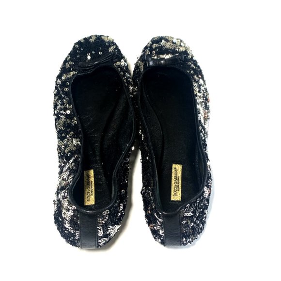 Dolce & Gabbana Sequin Ballet Flats - Picture 2 of 5